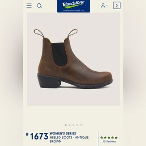 Blundstone heeled boot US size 8 brown